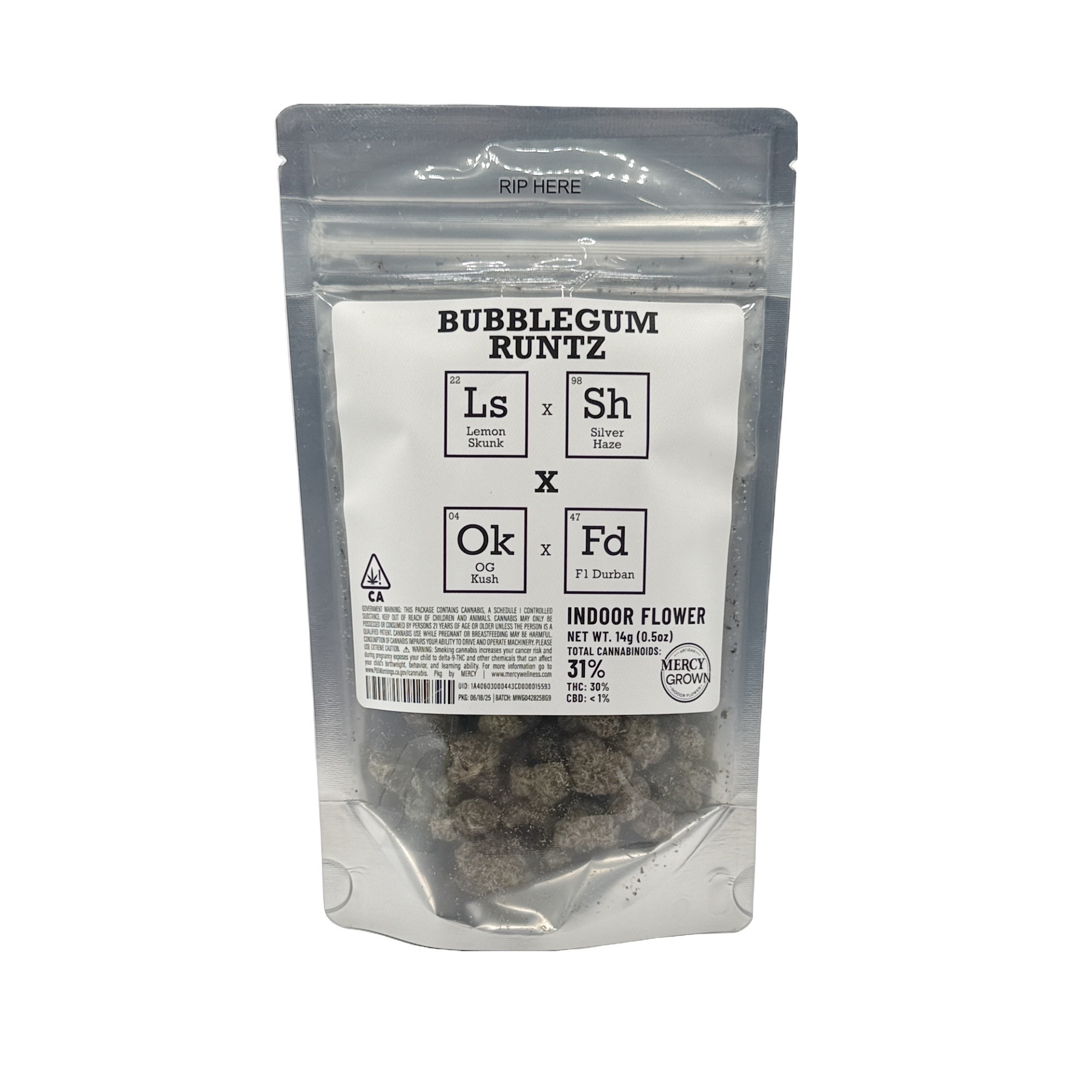 Photograph of product: BUBBLEGUM RUNTZ HALF OUNCE