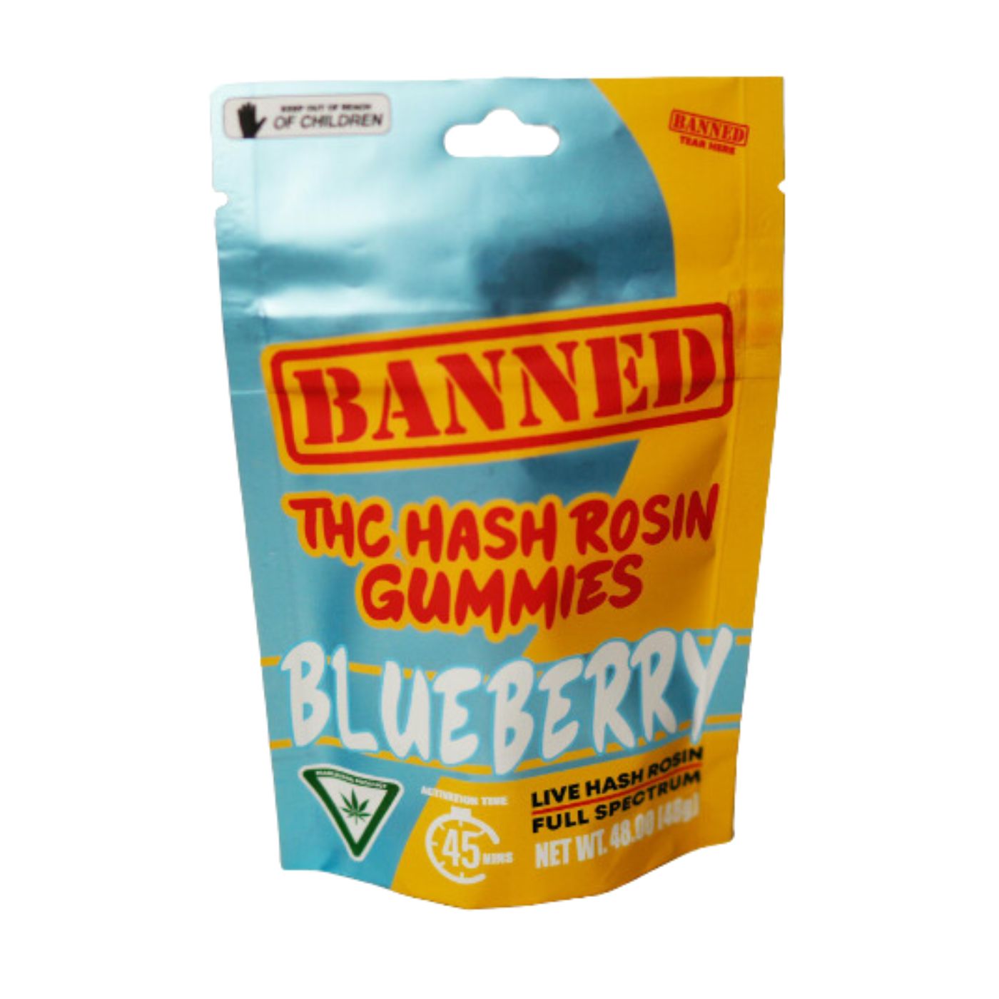 Photograph of product: Banned - Blueberry au chocolat Rosin 200mg