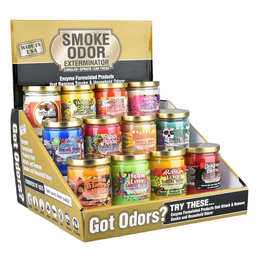 Photograph of product: Smoke Odor Candle | 12oz  Assorted Flavors