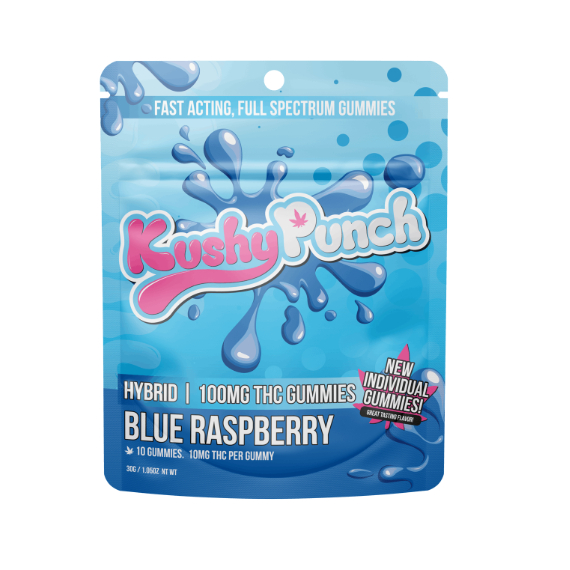 Photograph of product: Blue Raspberry Gummies (Hybrid)
