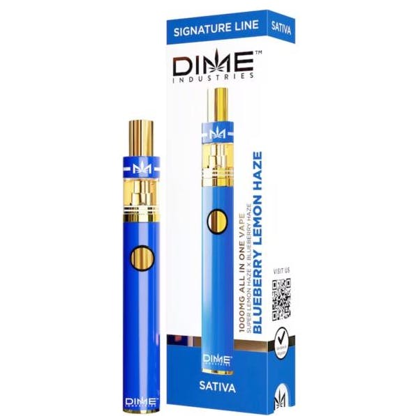 Photograph of product: Blueberry Lemon Haze 1g All In One Vape - 