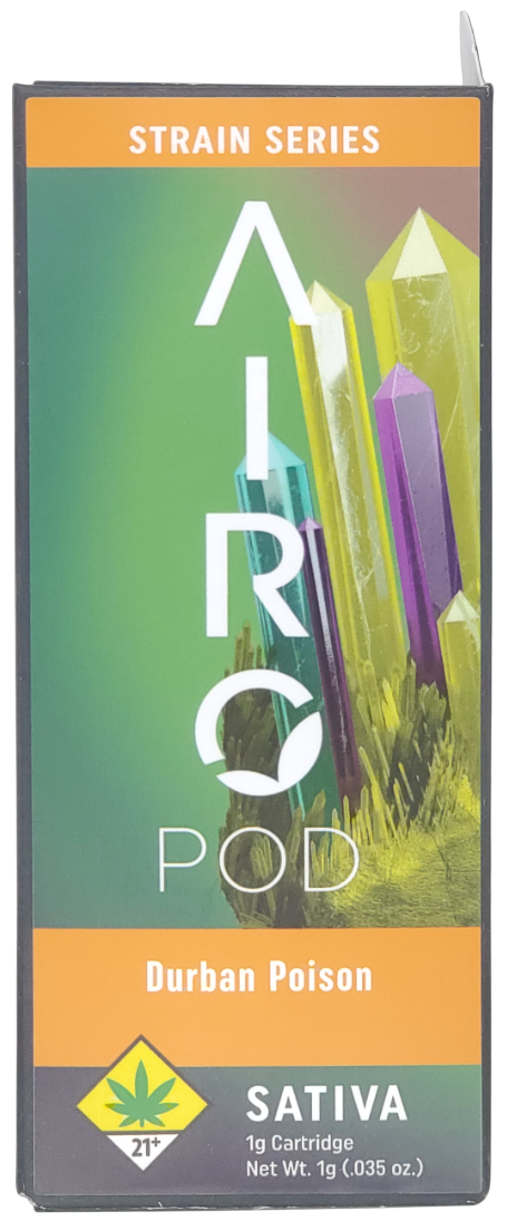 Photograph of product: Airo Strain Series VAPE Durban Poison Cart 1g