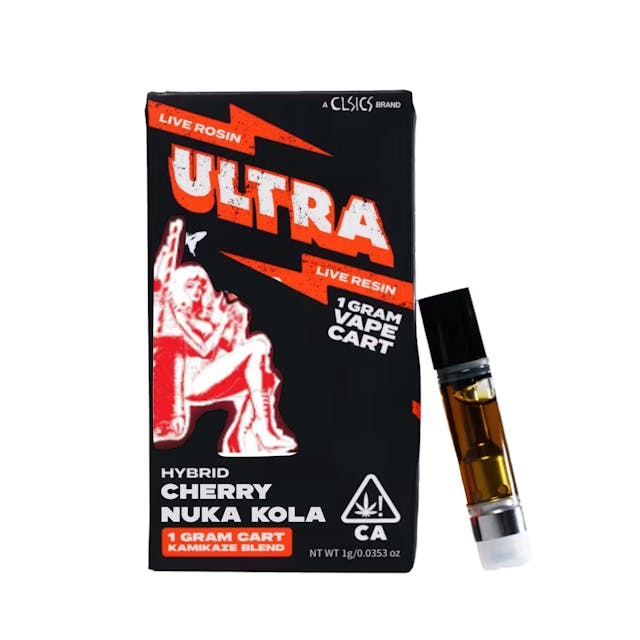 Photograph of product: Ultra Cherry Nuka Kola - Live Rosin/Live Resin Vape Cartridge 1g - 