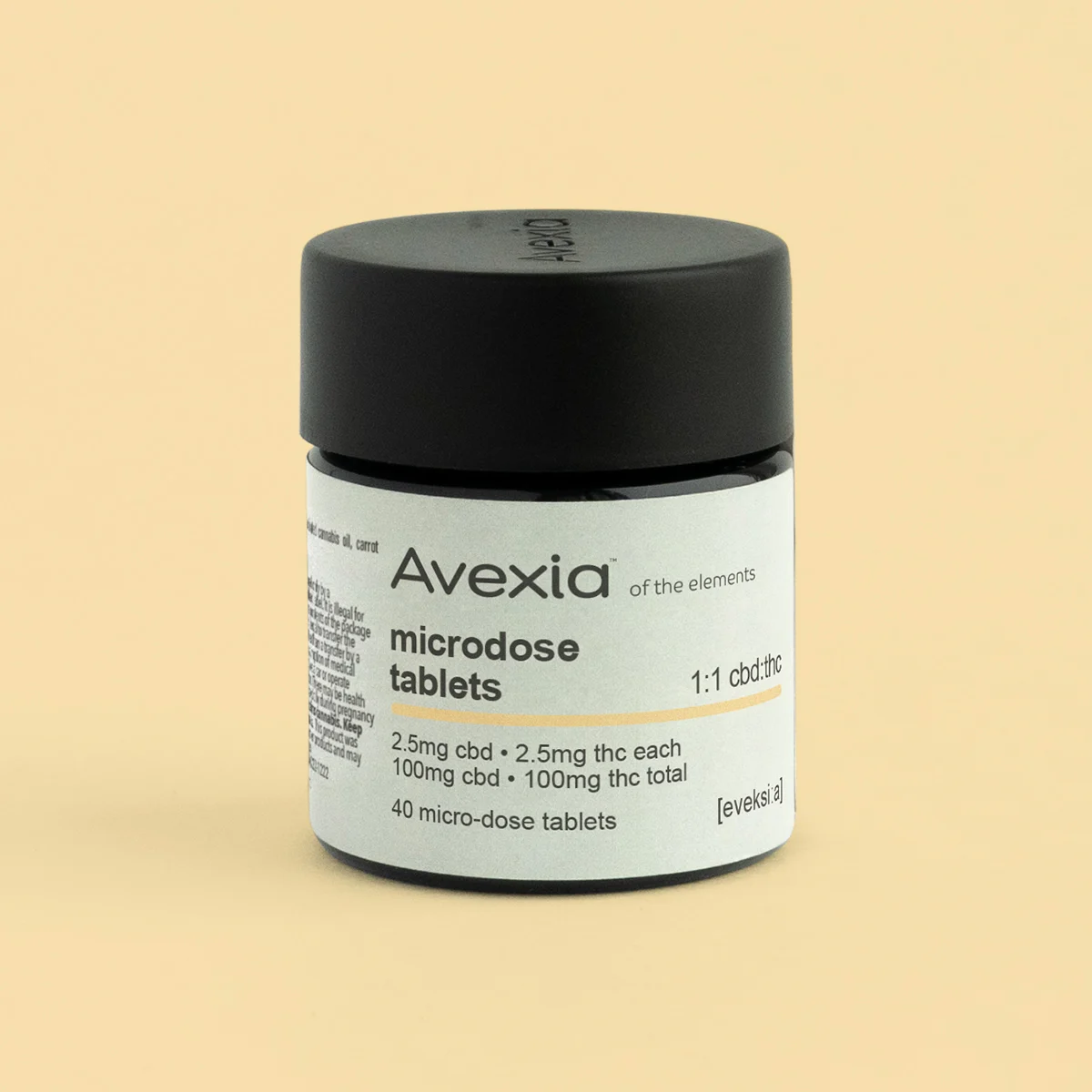 Photograph of product: Avexia 1:1 CBD:TH-oui Microdose Tablets | 40ct