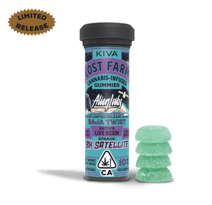Photograph of product: Baja Twist (S) "BK Satellite" Live Resin GUMMIES - Lost Farm