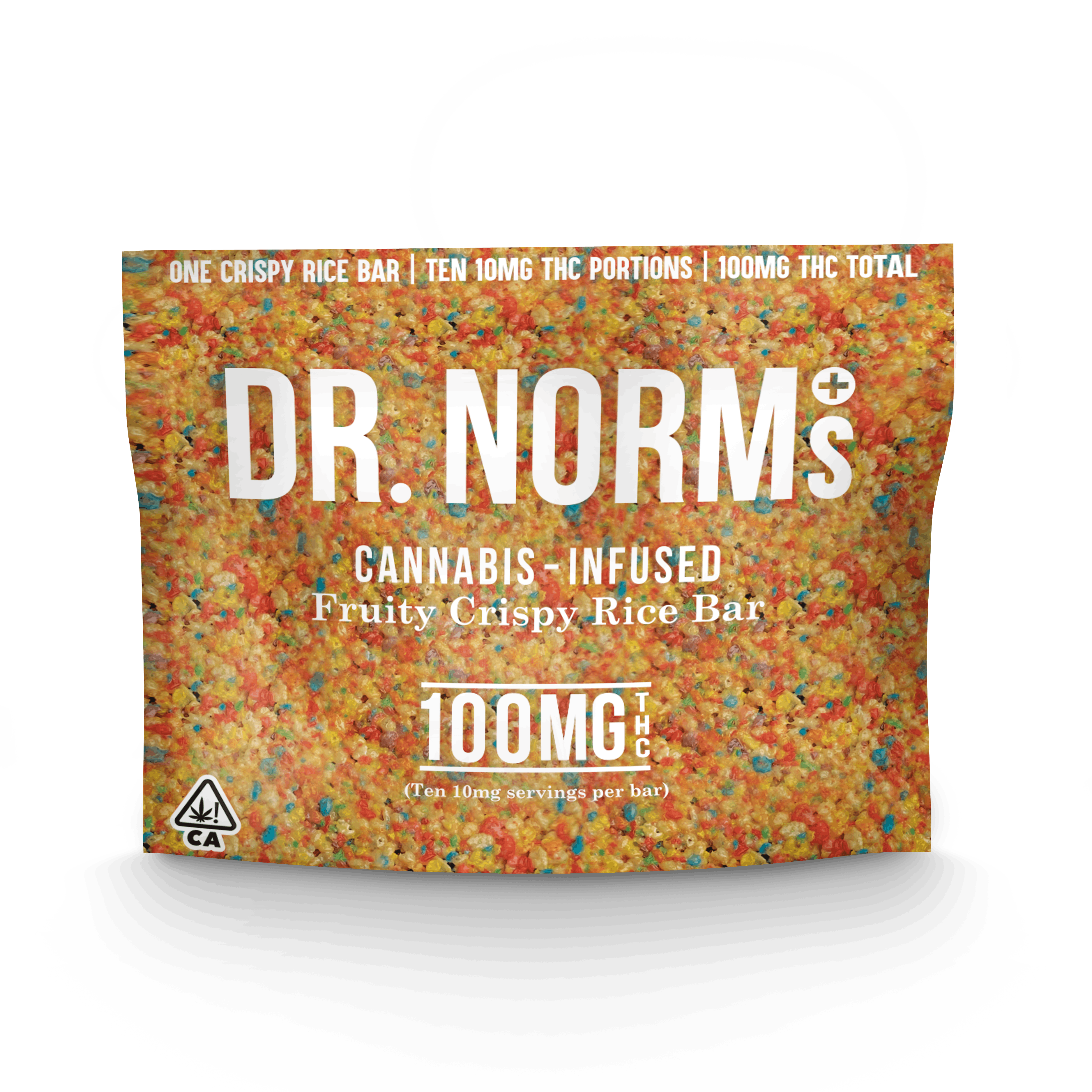 Photograph of product: FRUITY PEBBLES 100MG RICE CRISPY TREAT