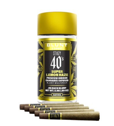 Photograph of product: SUPER LEMON HAZE - 0.5G 5PK INFUSED MINI BLUNTS