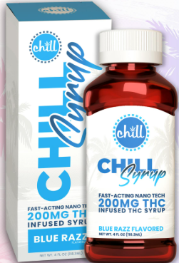 Photograph of product: Chill Medicated - Blue Razz Syrup - 200mg