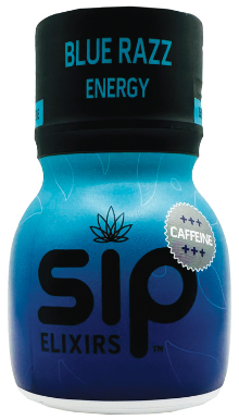 Photograph of product: BLUE RAZZ 100MG SHOT + CAFFIENE