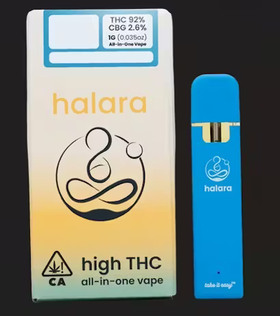 Photograph of product: Halara | Strawberry Sugar | High THC All-In-One