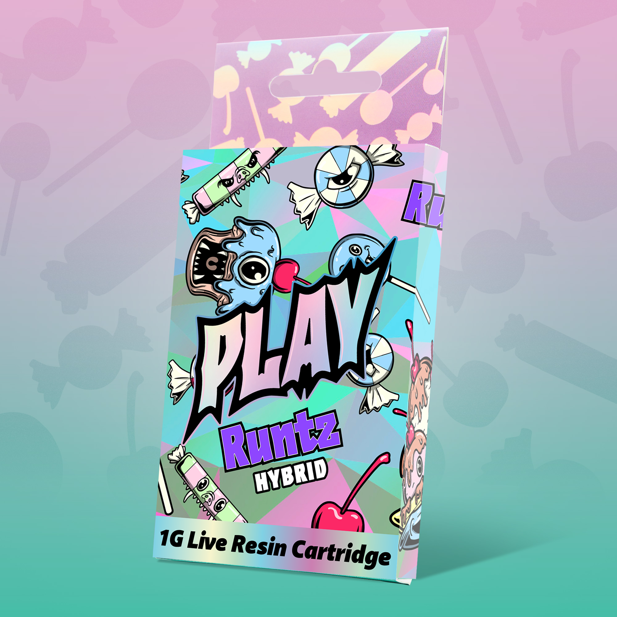 Photograph of product: Play | Runtz | 1g | Live Resin Cartridge