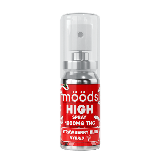 Photograph of product: Moods - Strawberry Bliss Hybrid | 1000mg | Spray - 