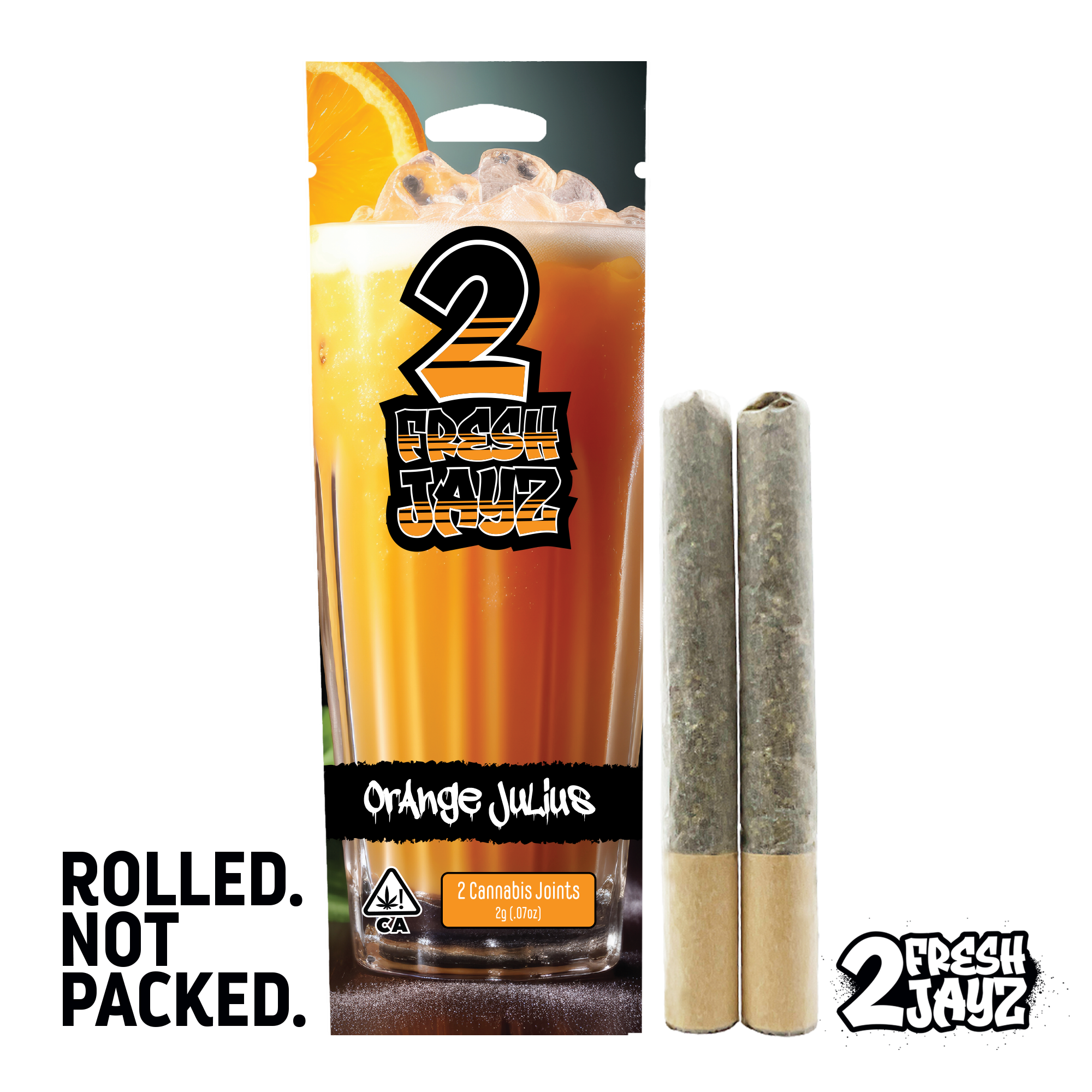 Photograph of product: 2pk - Orange Julius - 1g (SH) - 2 Fresh Jayz