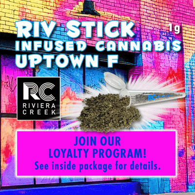 Photograph of product: Riviera Creek - Infused Oui'd - Uptown F Riv Stick (H) - 1g