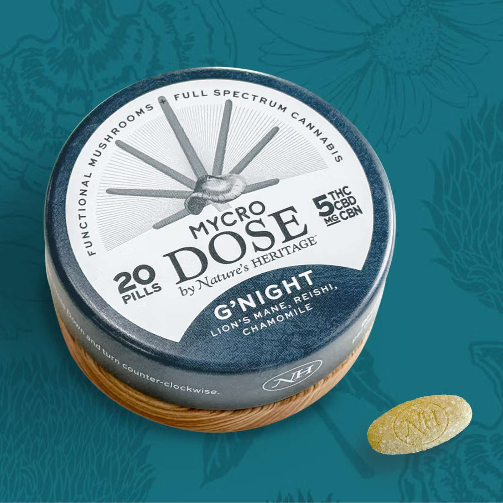 Photograph of product: G'Night MycroDose Pills 1:1:1 TH-oui:CBD:CBN