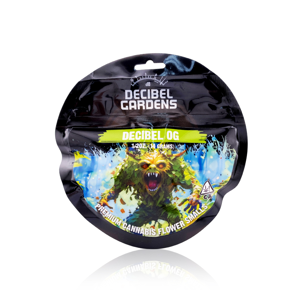 Photograph of product: DECIBEL GARDENS - Flower - Decibel OG - 14G
