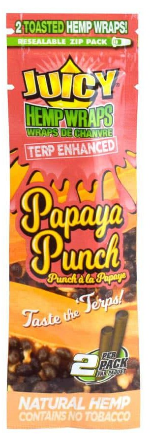 Photograph of product: Juicy Jay's Hemp Wraps Papaya Punch