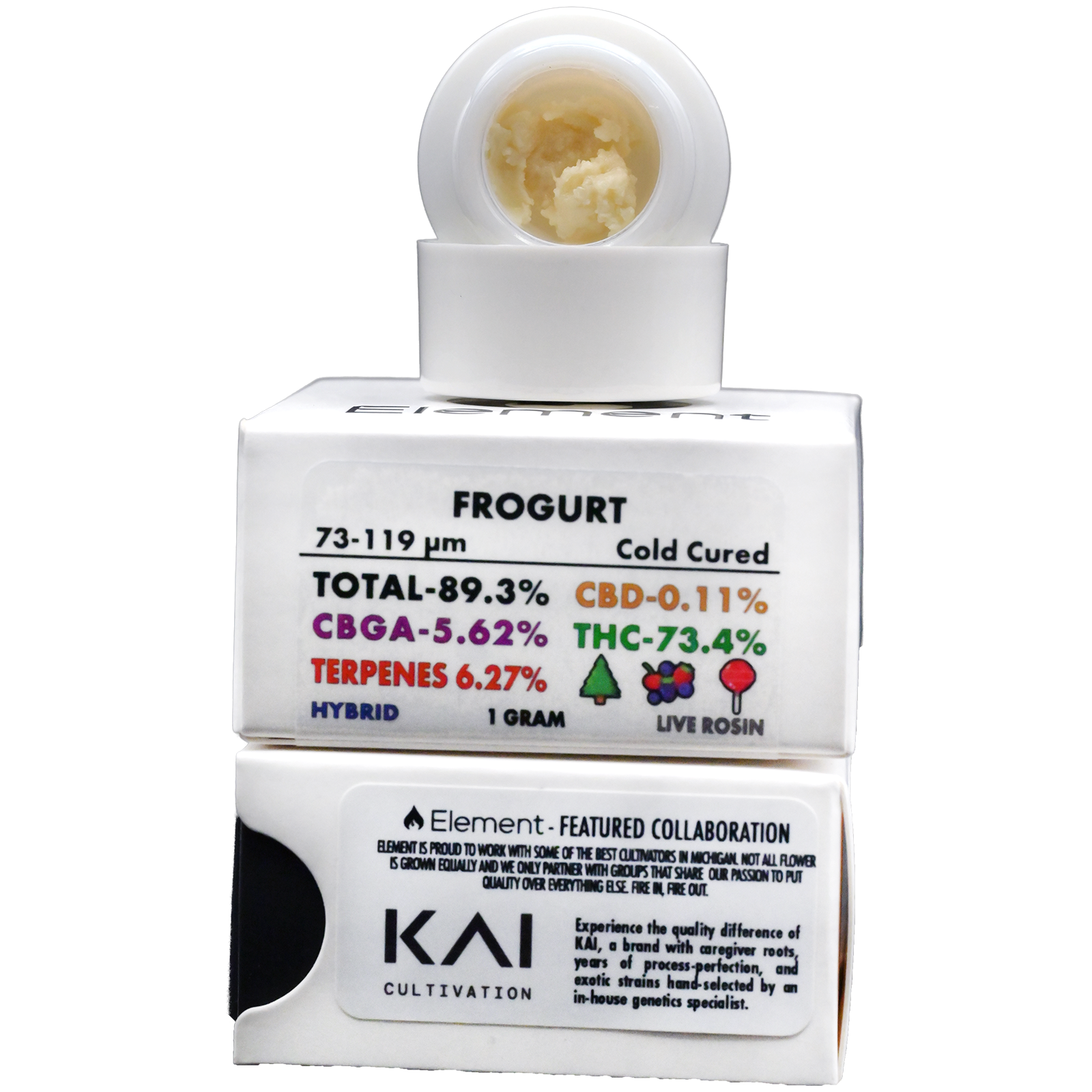 Photograph of product: Element - Live Rosin 1g - Frogurt
