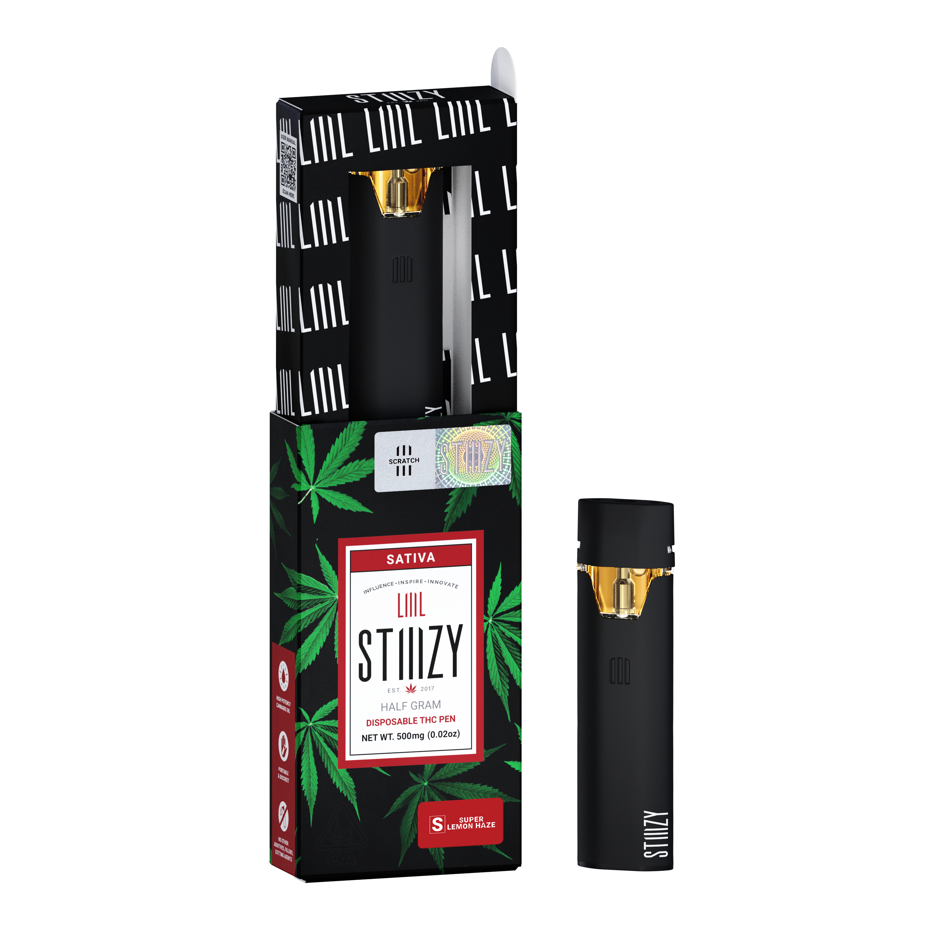 Photograph of product: LIIIL Super Lemon Haze (S) | .5G Disposable Vape