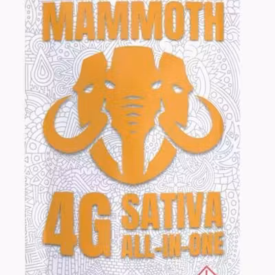 Photograph of product: MED - Mammoth Disposable - Lemon Train Haze (4000mg)