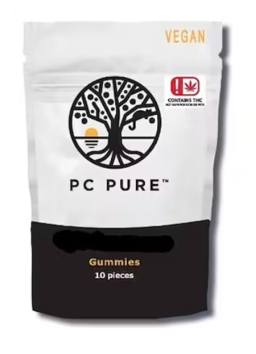Photograph of product: PC Pure | Oui'd Gummies | Tropical Breeze | 200mg