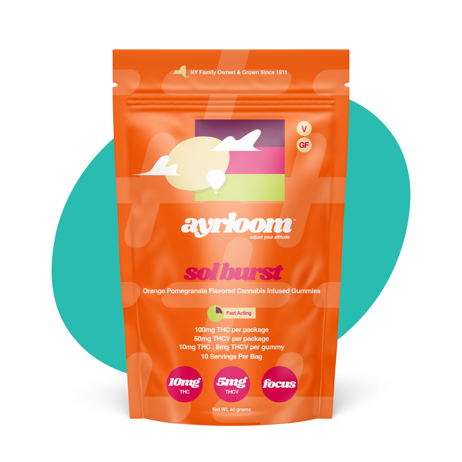 Photograph of product: Ayrloom UP - Sol Burst 2-1 10pk
