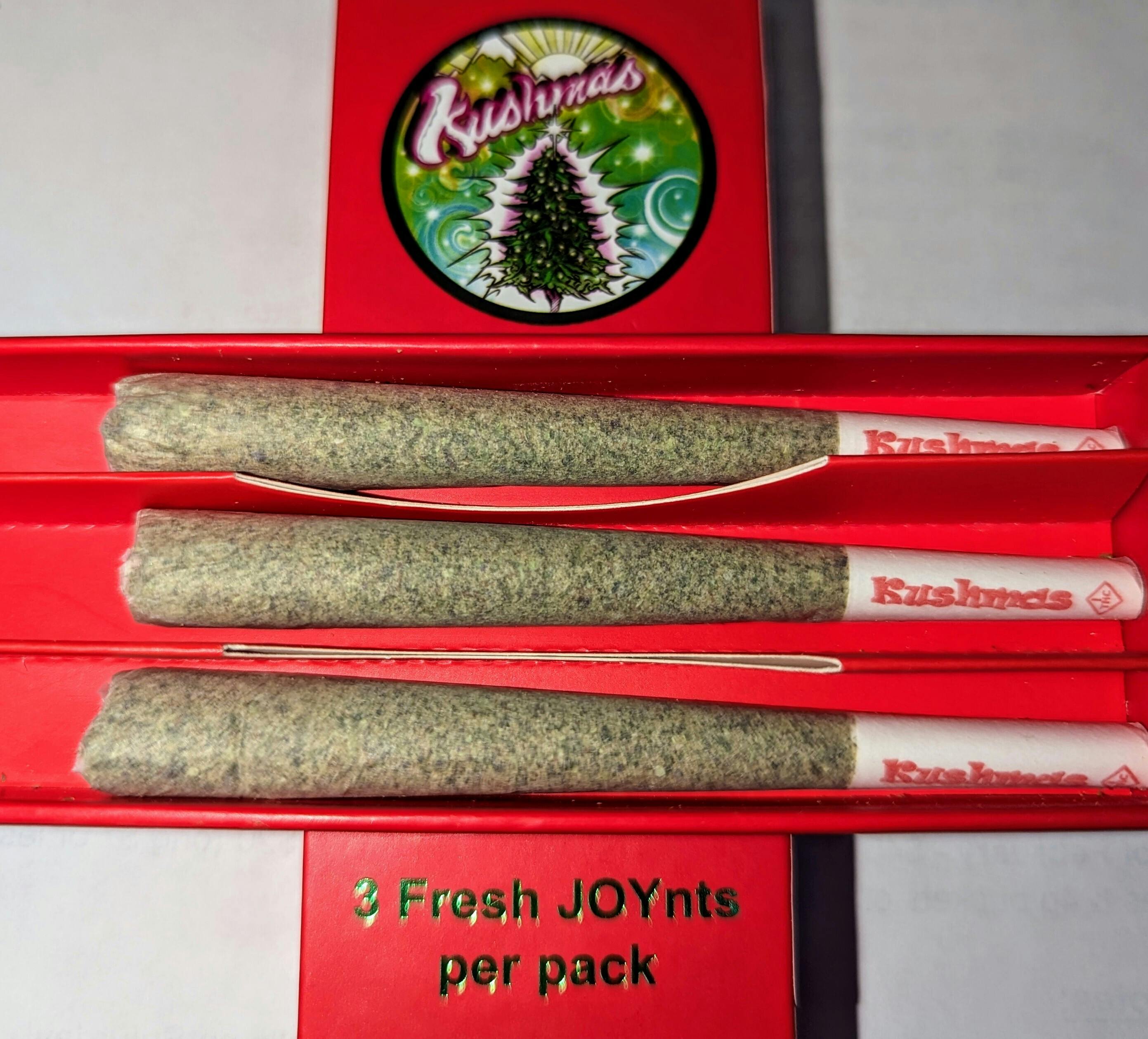 Photograph of product: Kushmas Oui'd Joynts (1g 3pk) -Boss Up