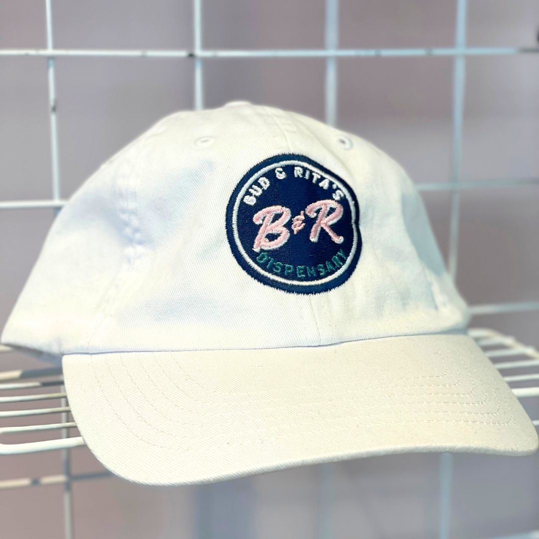Photograph of product: Bud & Rita's White Dad Hat