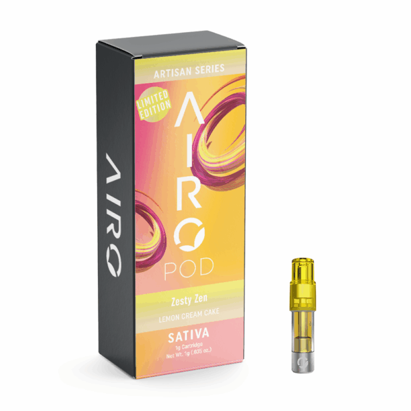 Photograph of product: AIRO - POD DISTILLATE - 1G - ZESTY ZEN - Oui'd