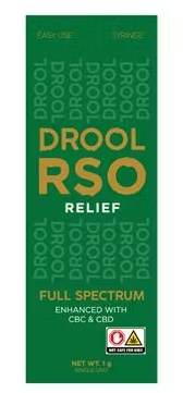 Photograph of product: Drool 1:1:1 RSO Relief 1g Syringe (TH-oui:CBC:CBD)
