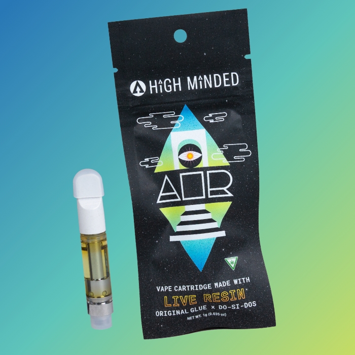 Photograph of product: High Minded - Live Resin Cartridge 1g - A.I.R.