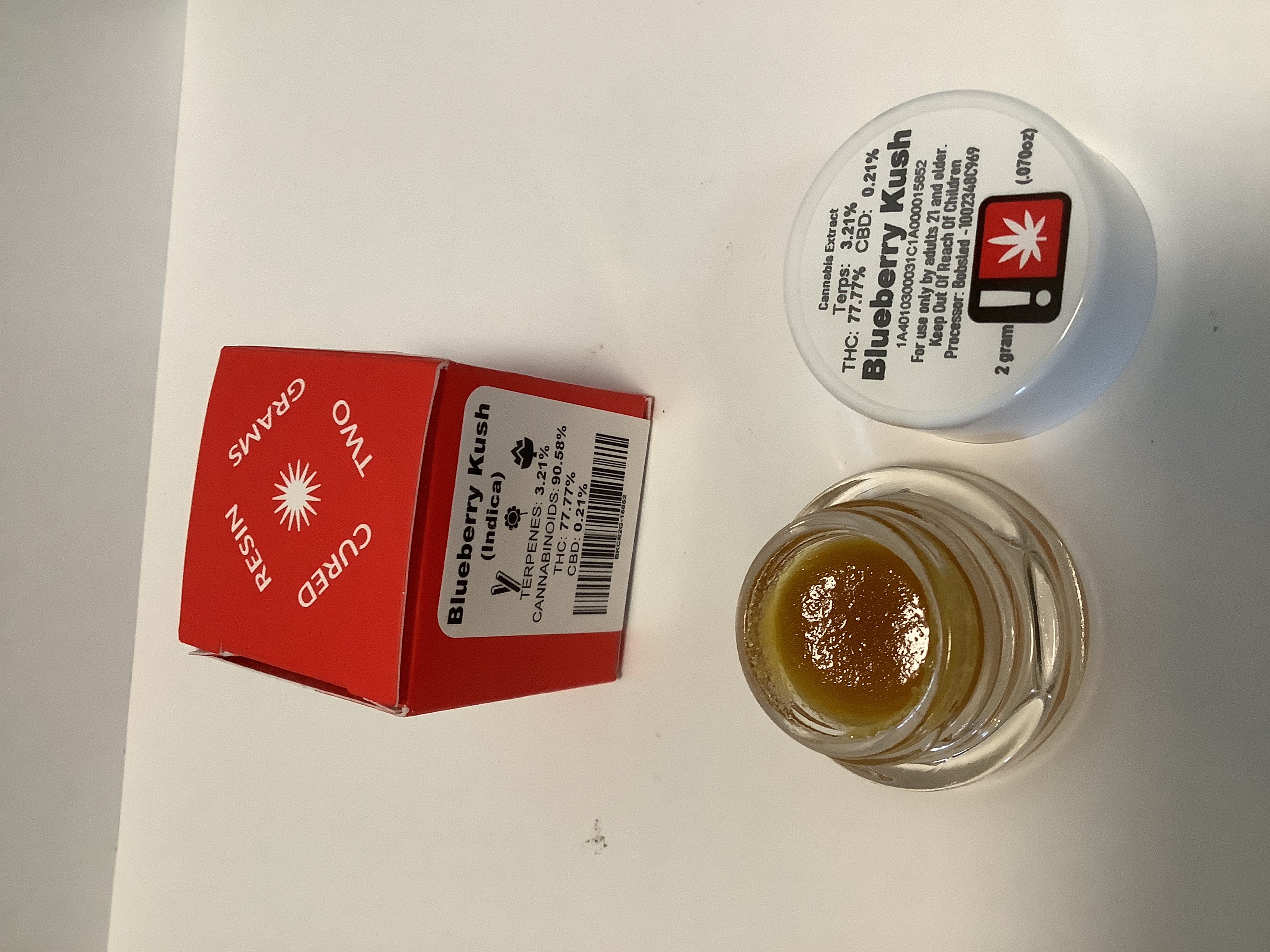 Photograph of product: Bobsled | BLUEBERRY KUSH Cured Resin | 2g