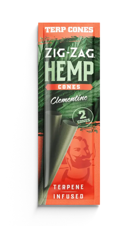 Photograph of product: Zig Zag - Hemp Cones - Clementine (2ct)
