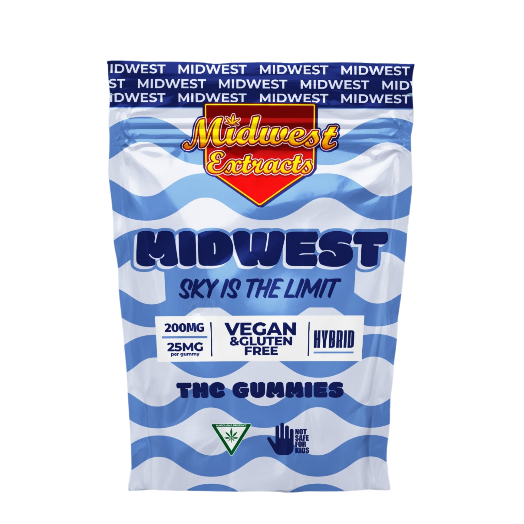 Photograph of product: Midwest Extracts | Gummy | Sky is the Limit | 200mg