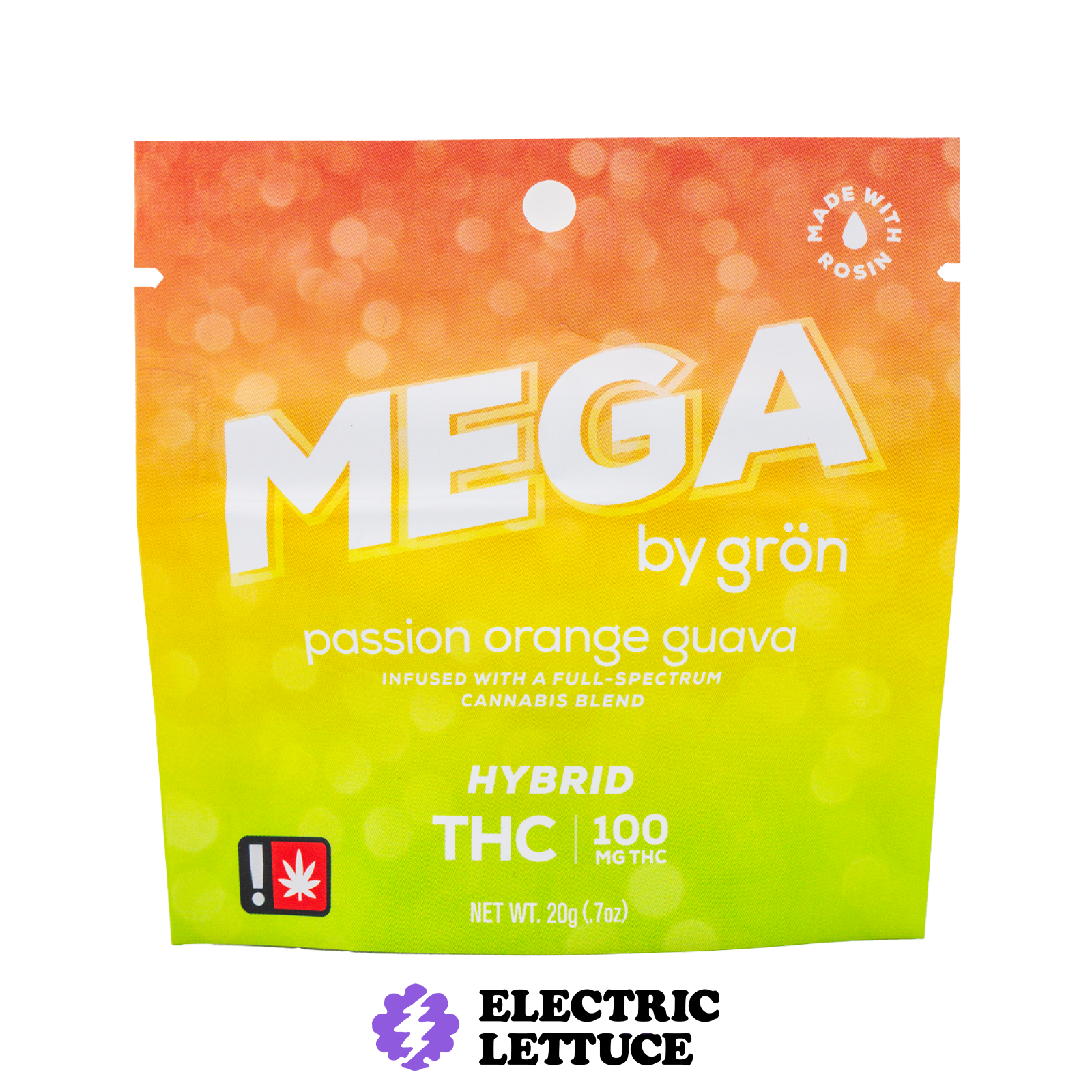 Photograph of product: Gron Passion Orange Guava Mega Pearl 100mg