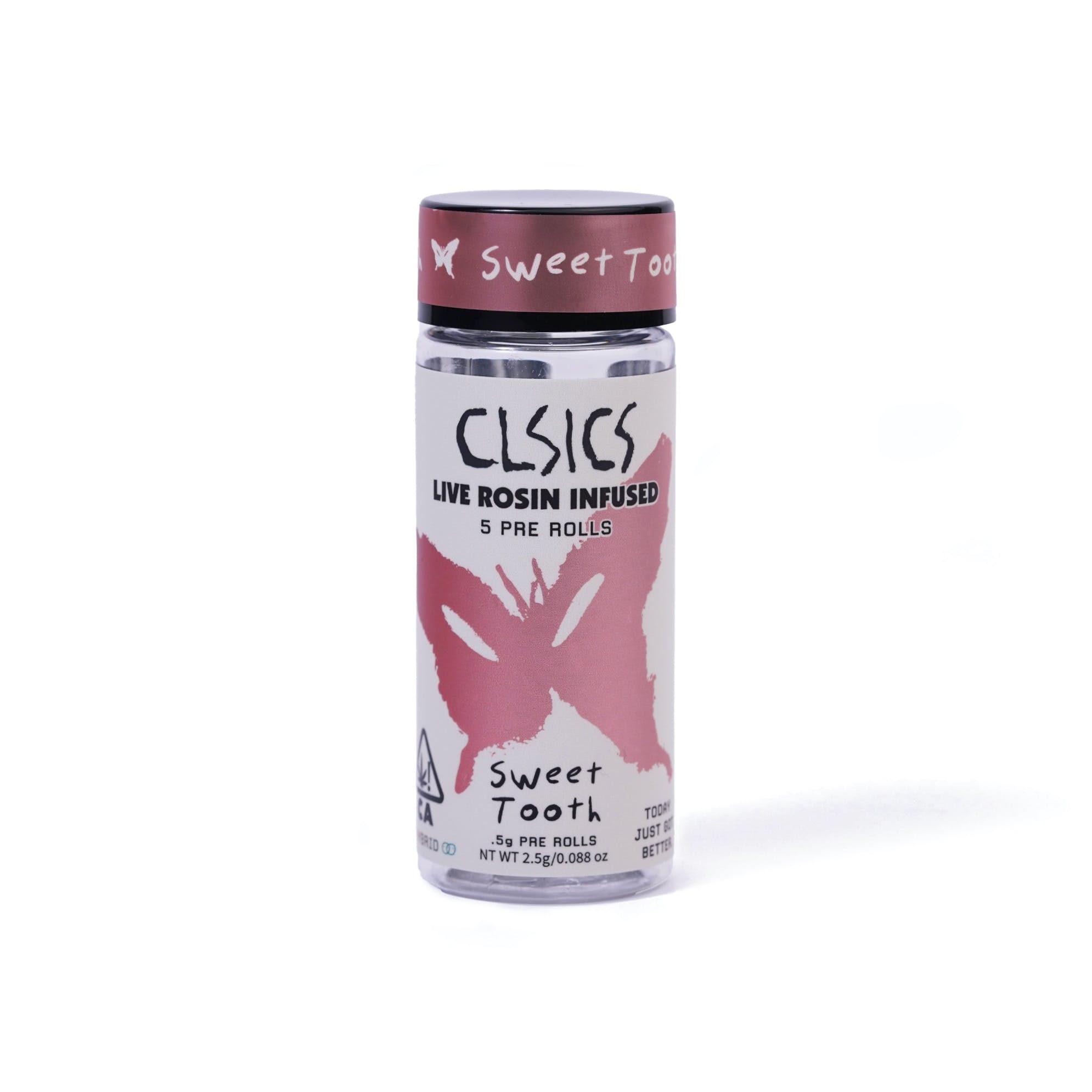 Photograph of product: CLSICS | Sweet Tooth Rosin Infused Pre-Rolls (5 Pack) | 3.5g