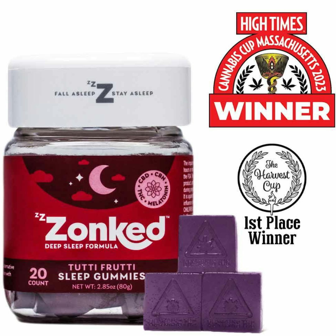 Photograph of product: Zzzonked Tutti Frutti | Gummies 100mg - Chill