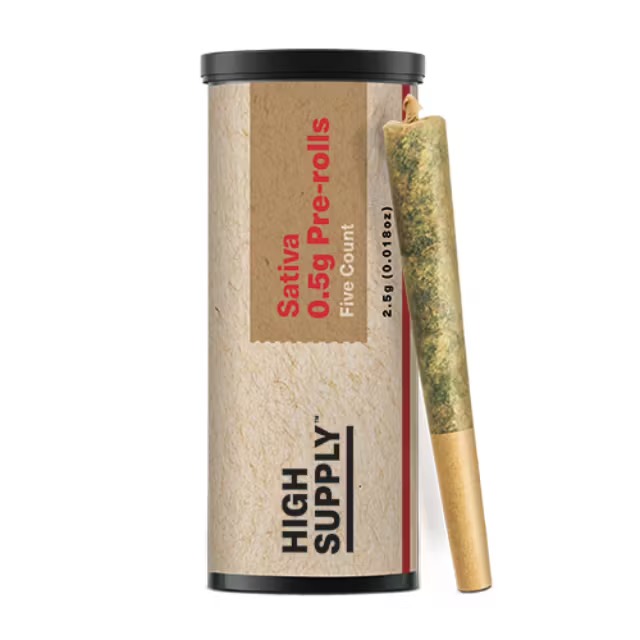 Photograph of product: High Supply | Pre-Roll Pack | Purple Plague | 5pk