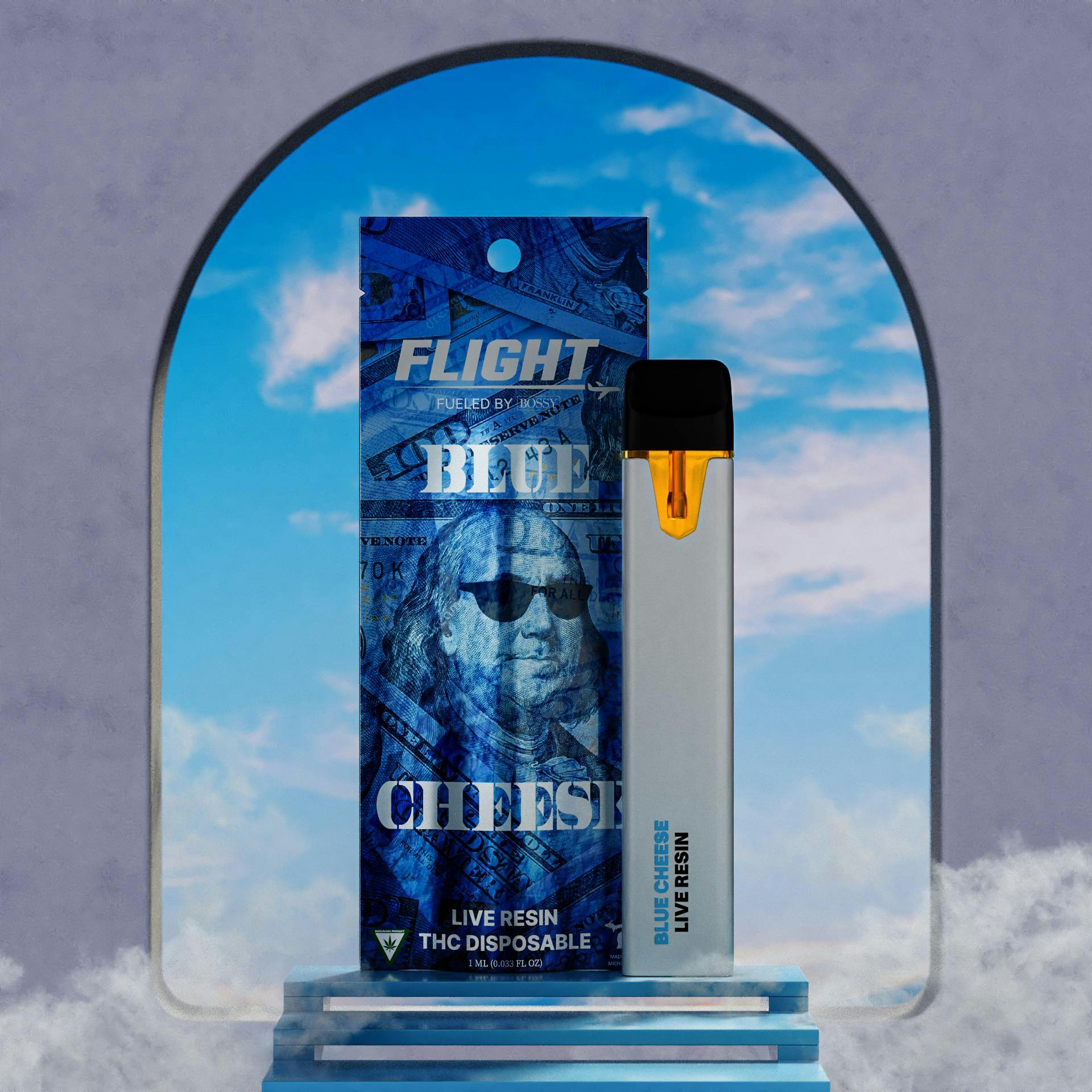 Photograph of product: Blue Cheese Live Resin Disposable