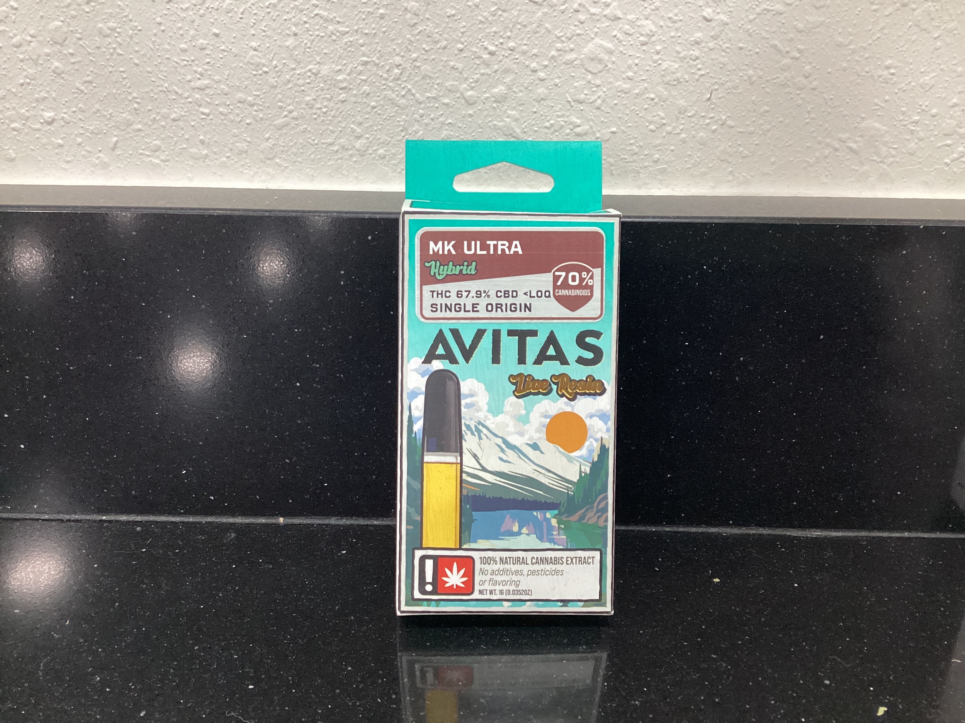 Photograph of product: Avitas MK Ultra Live Resin Cart
