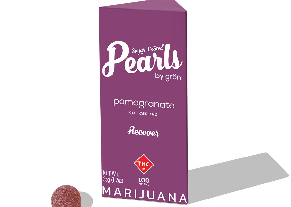 Photograph of product: Gron - Pomegranate Pearls Gummies 10pk - 100mg