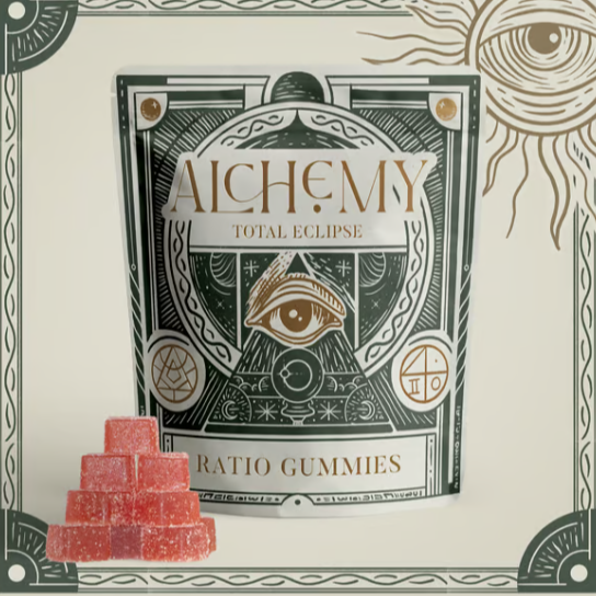 Photograph of product: Alchemy | Cherry Deep Sleep 10:1 (CBN, TH-oui) Gummies 20pk - Oui'd