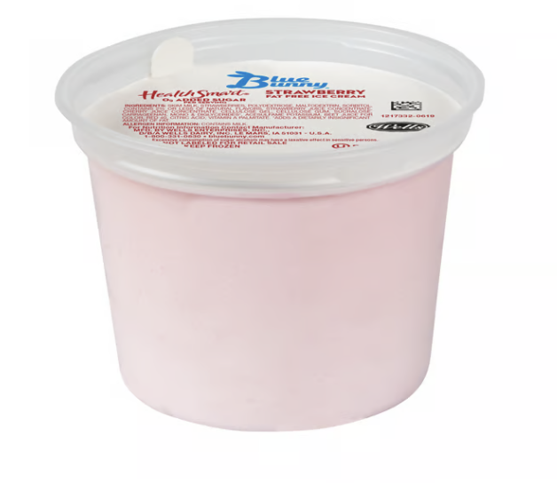 Photograph of product: BLUE BUNNY STRAWBERRY ICE CREAM CUP