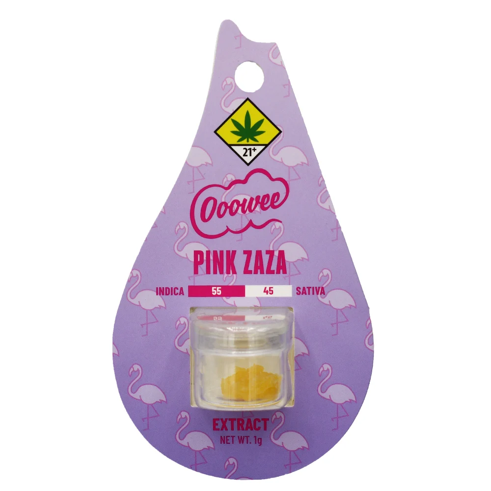 Photograph of product: Ooowee CON Pink Zaza Hydrocarbon Extract 1g