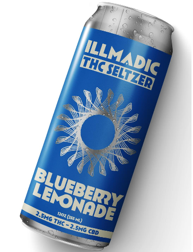 Photograph of Product: Illmadic | Blueberry Lemonade HEMP DERIVED 2.5mg THC 2.5mg CBD