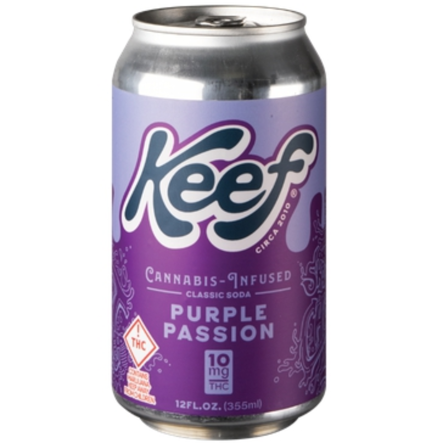 Photograph of product: Keef Cola (H) Purple Passion Grape Cannabis Infused Soda 10mg