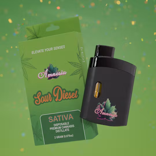 Photograph of product: AMNESIA | SOUR DIESEL - DISPOSABLE Oui'd