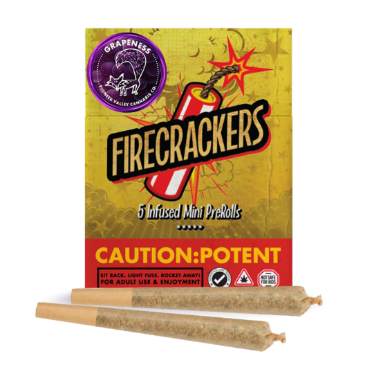 Photograph of product: Grapeness - Firecrackers | 5-Pack | 3.5g