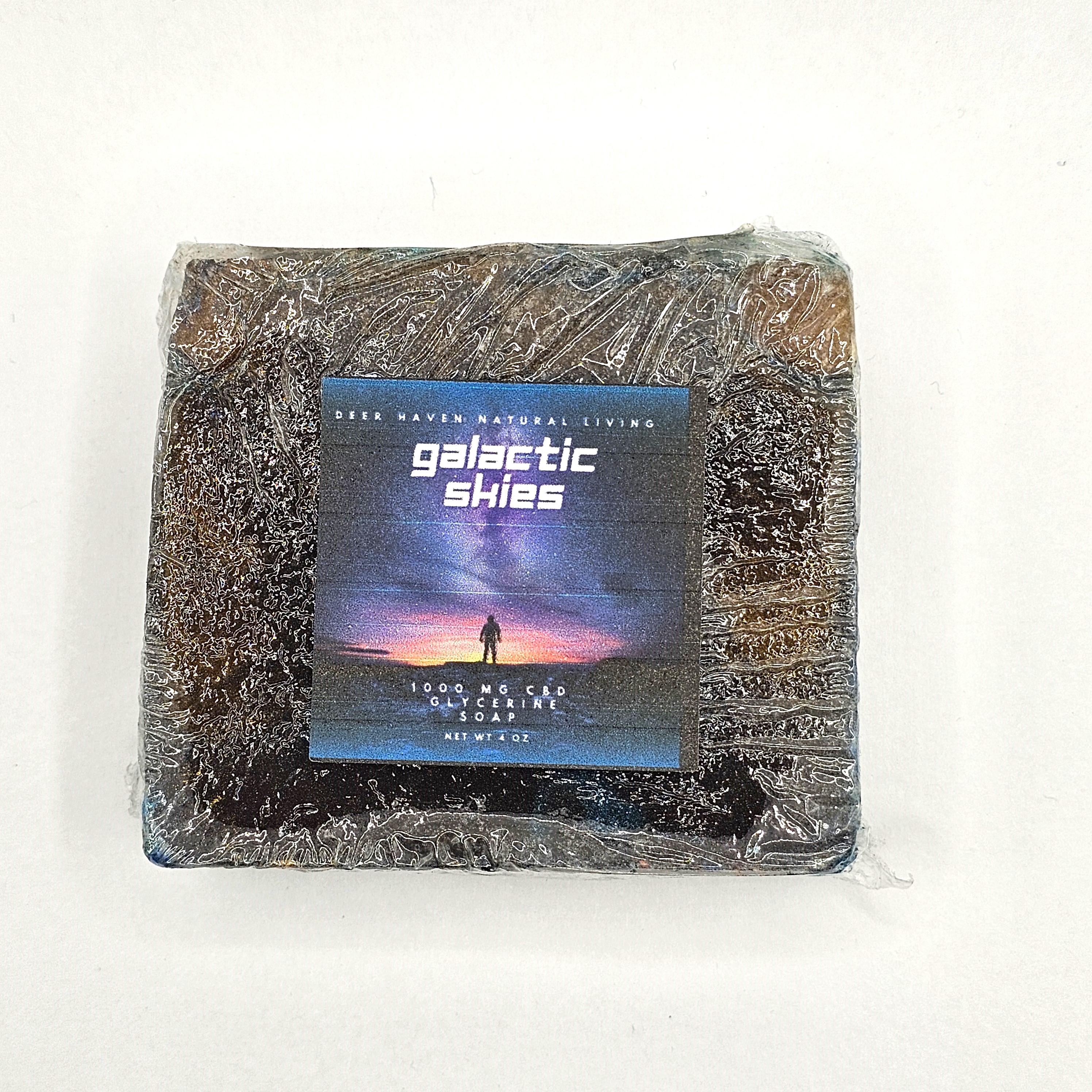 Photograph of product: Deer Haven Natural Living | Galactic Skies Soap CBD 1000mg