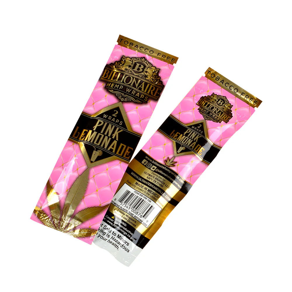 Photograph of product: Billionaire Hemp Wraps | Pink Lemonade